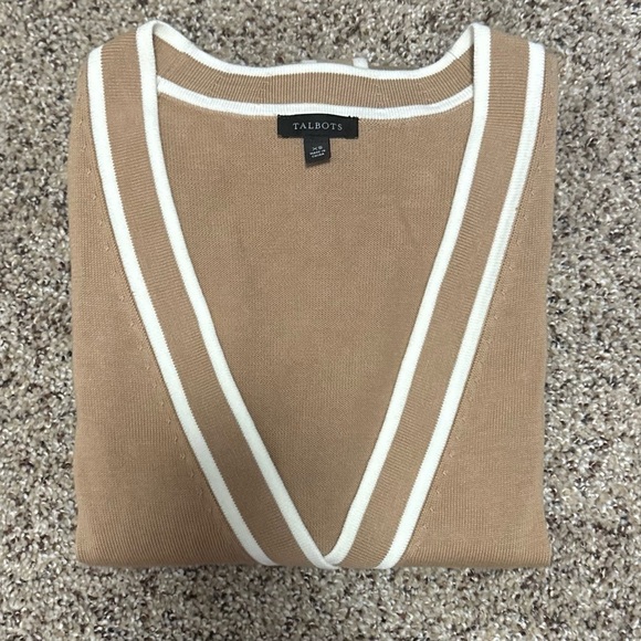🍂 Talbots Girlfriend Cardigan - Tipped, Size XS 🍁 - Picture 12 of 13